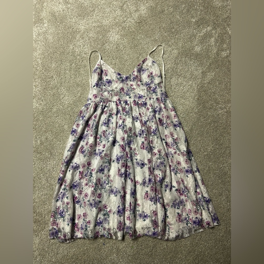 NEW Entro Lace Floral Fairy Princess Mini Dress Size Medium
